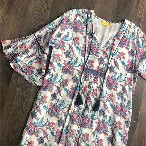 Roller Rabbit cotton print dress with Pockets
